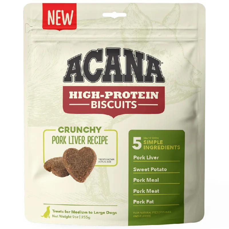 ACANA Crunchy Biscuits High-Protein Pork Liver Recipe Dog Treats