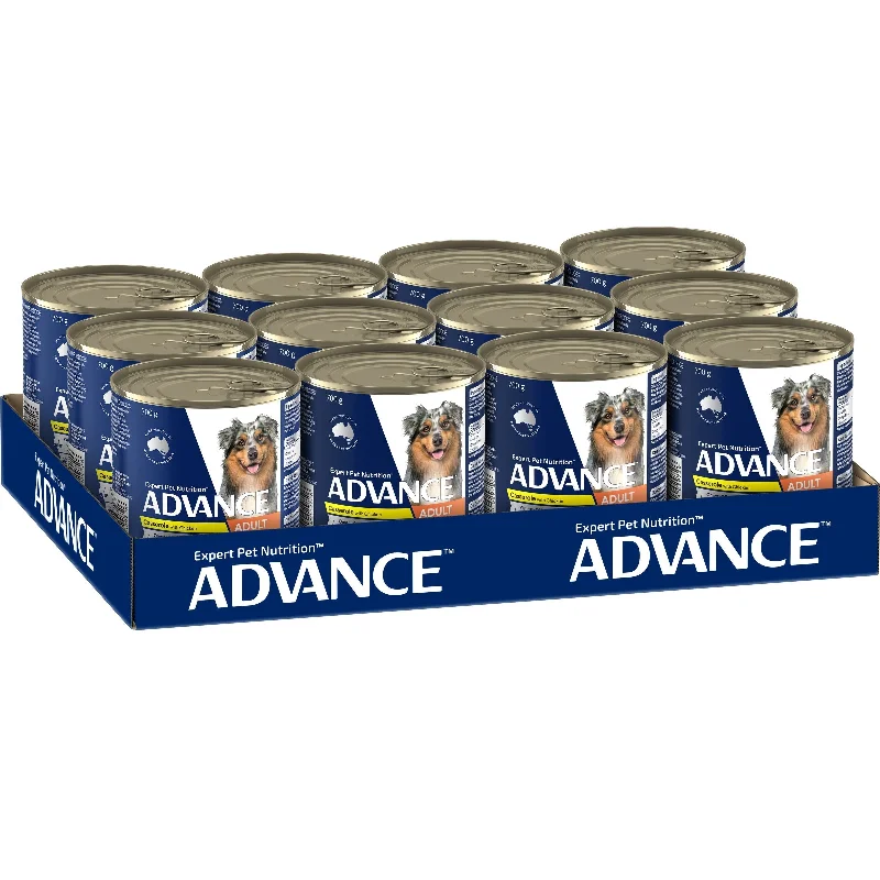 Advance Casserole with Chicken All Breed Adult Dog Wet Food 700g x 12