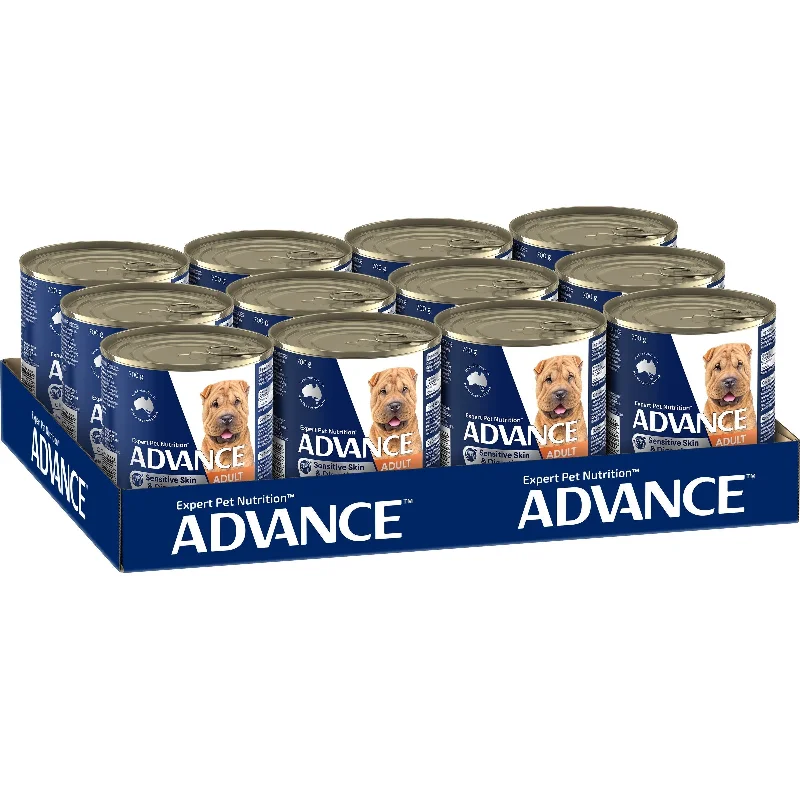 Advance Chicken and Rice Sensitive Skin and Digestion Adult Dog Wet Food 700g x 12