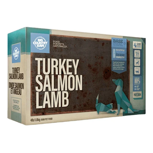 Frozen Dinner - SIGNATURE BLEND - Turkey Salmon Lamb Carton - 4 x 1 lb