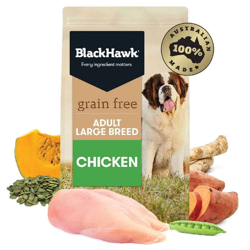 Black Hawk Grain Free Chicken Large Breed Dry Dog Food 15kg