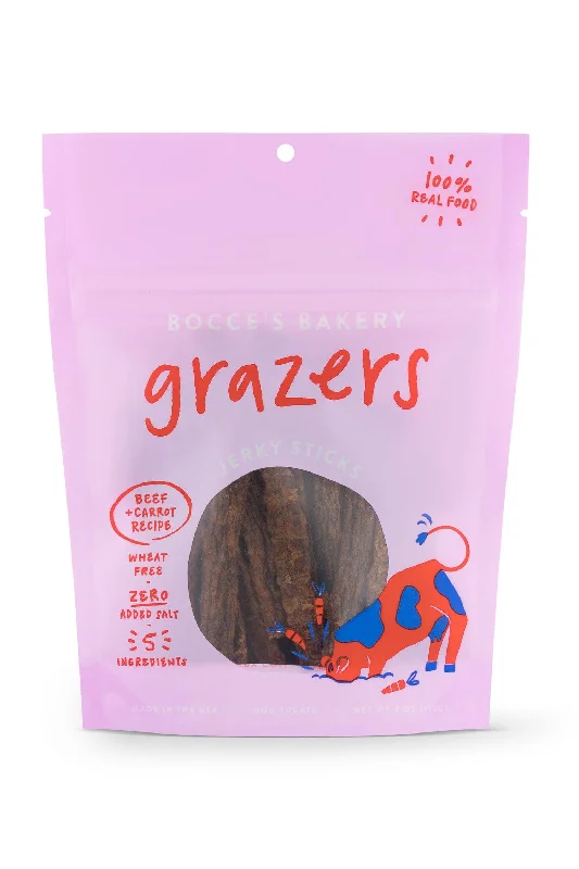 Bocce Grazers Beef Jerky Dog Treats