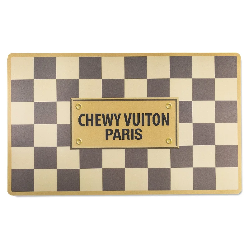 Checker Chewy Vuiton Paris Placemat