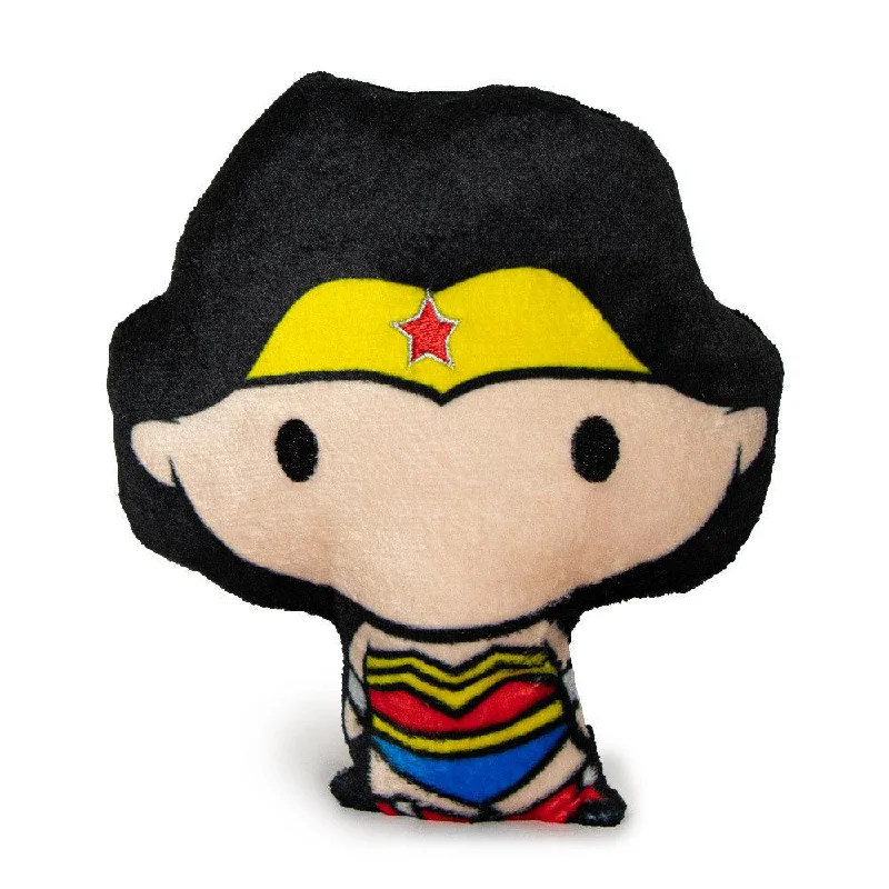 Chibi Wonder Woman Plush Dog Toy with Squeaker from Buckle Down