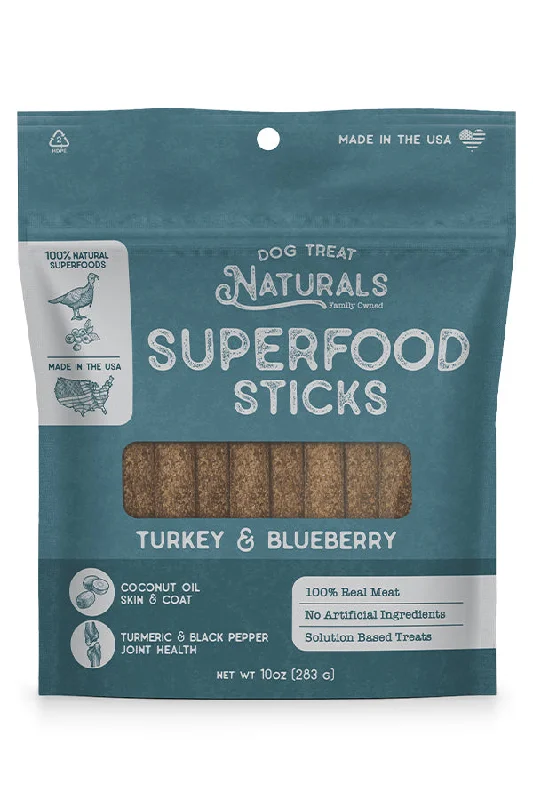 Dog Treats Natural Turkey and Blueberry Sticks Dog Treats