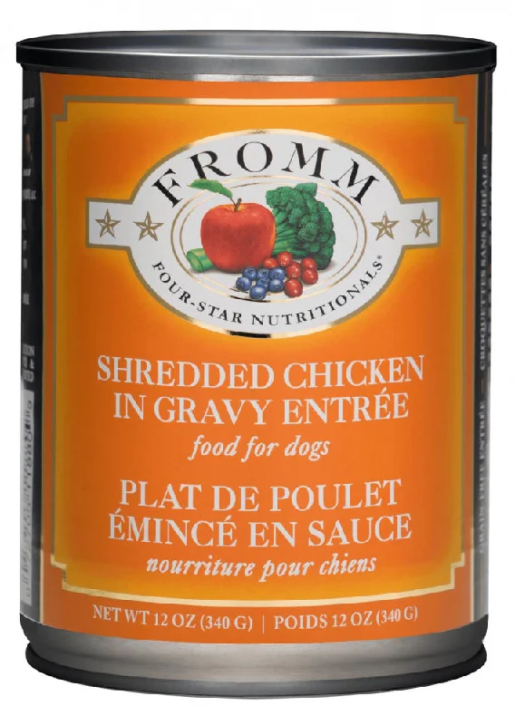 Fromm Four Star Shredded Grain Free Chicken in Gravy Entree Canned Dog Food