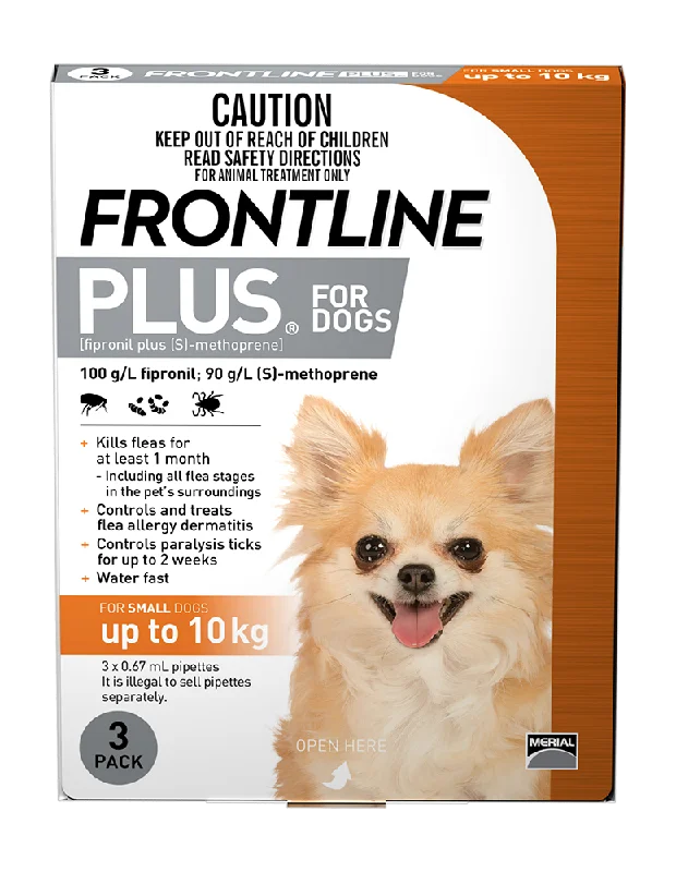 Frontline Plus - Dog up to 10kg (3pk)