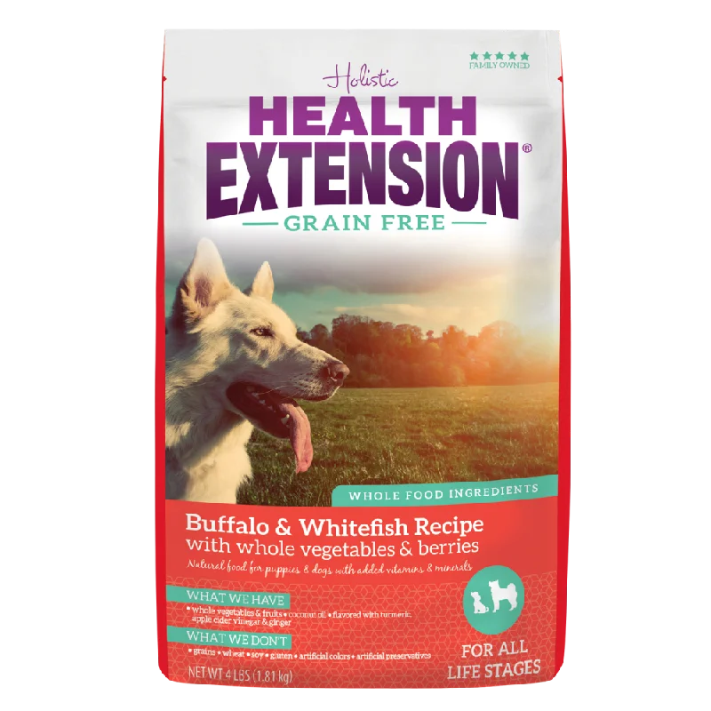 Health Extension Grain Free Buffalo and Whitefish Dry Dog Food