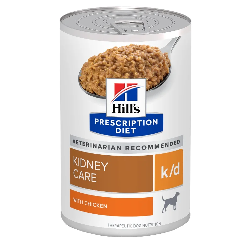 Hills Prescription Diet Dog k/d Kidney Care Chicken Wet Food 370g x 12