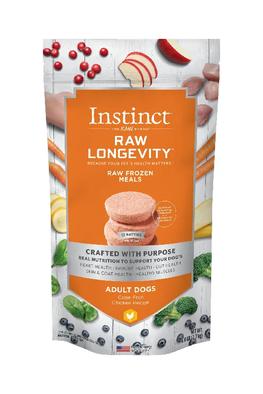 Instinct Longevity Chicken Patties Raw Dog Food