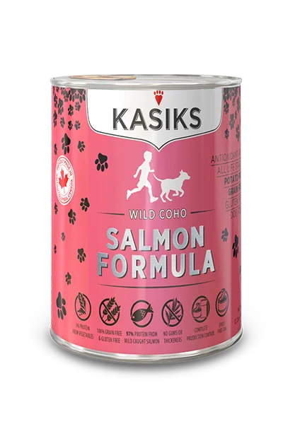 Kasiks Wild-Caught Coho Salmon Wet Dog Food