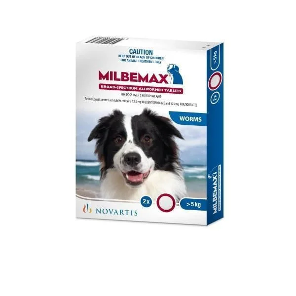 Milbemax - Wormer (for Dogs over 5kg) (2pk)