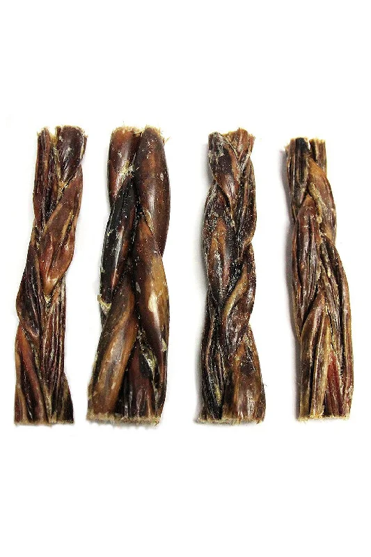 Tuesday's Natural Dog Co. Braided Beef Gullet Chew 6-inch, 4 pack