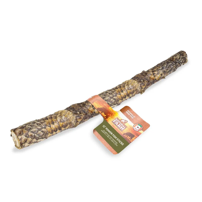 Natural Farm Power Fish Sticks 12" for Dogs