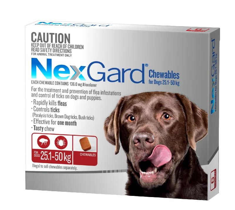 NexGard Chewables Dog - 25.1-50kg (6pk)