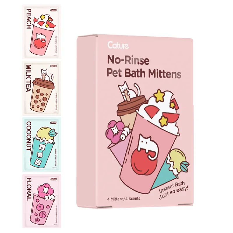 No Rinse Pet Bath Gloves