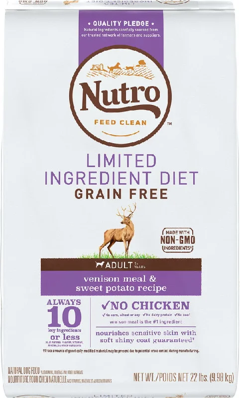 Nutro Limited Ingredient Diet Grain Free Adult Venison and Sweet Potato Dry Dog Food