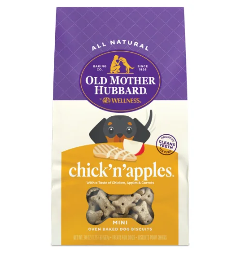 Old Mother Hubbard Crunchy Classic Natural Chick'N'Apples Mini Biscuits Dog Treats