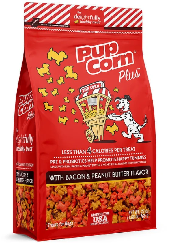 PupCorn Plus with Bacon & Peanut Butter, 27 oz