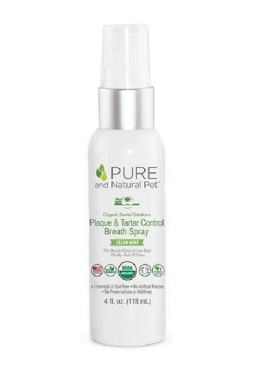 Pure and Natural Dental Plaque and Tartar Fighting Spray for Dogs