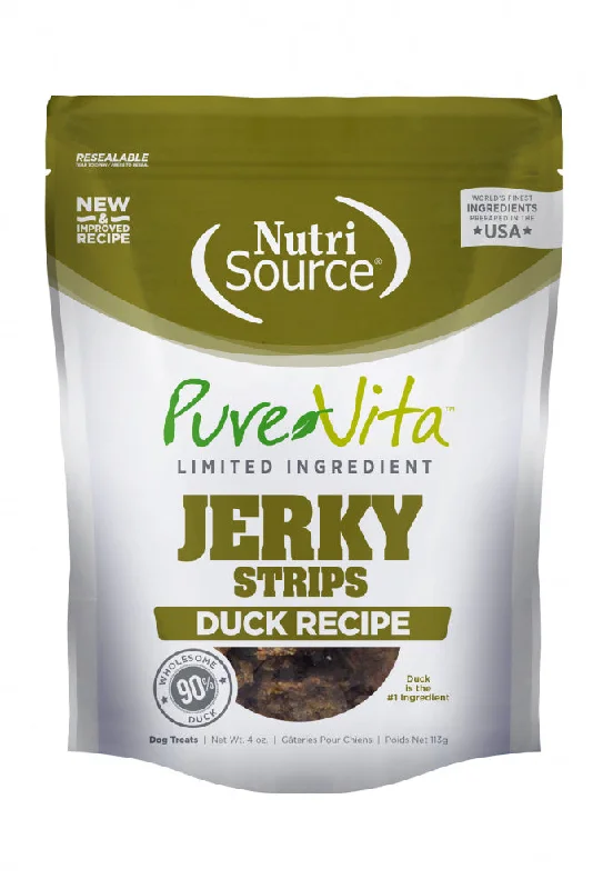 PureVita Limited Ingredient 95% Duck Jerky Holistic Dog Treats