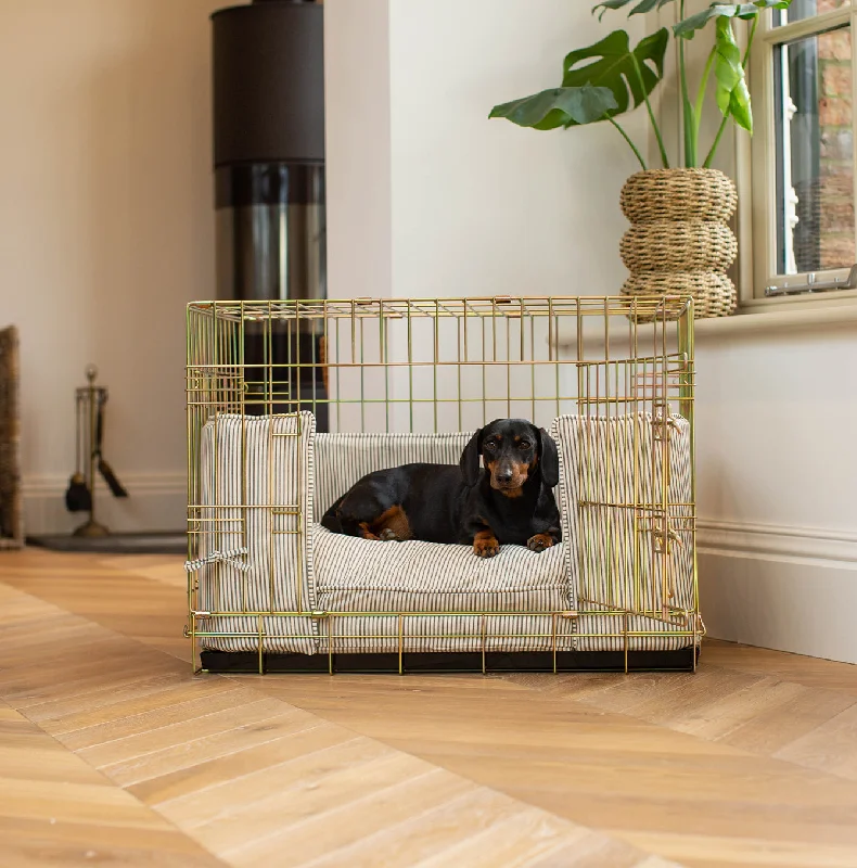 Dog Crate Bumper in Regency Stripe by Lords & Labradors