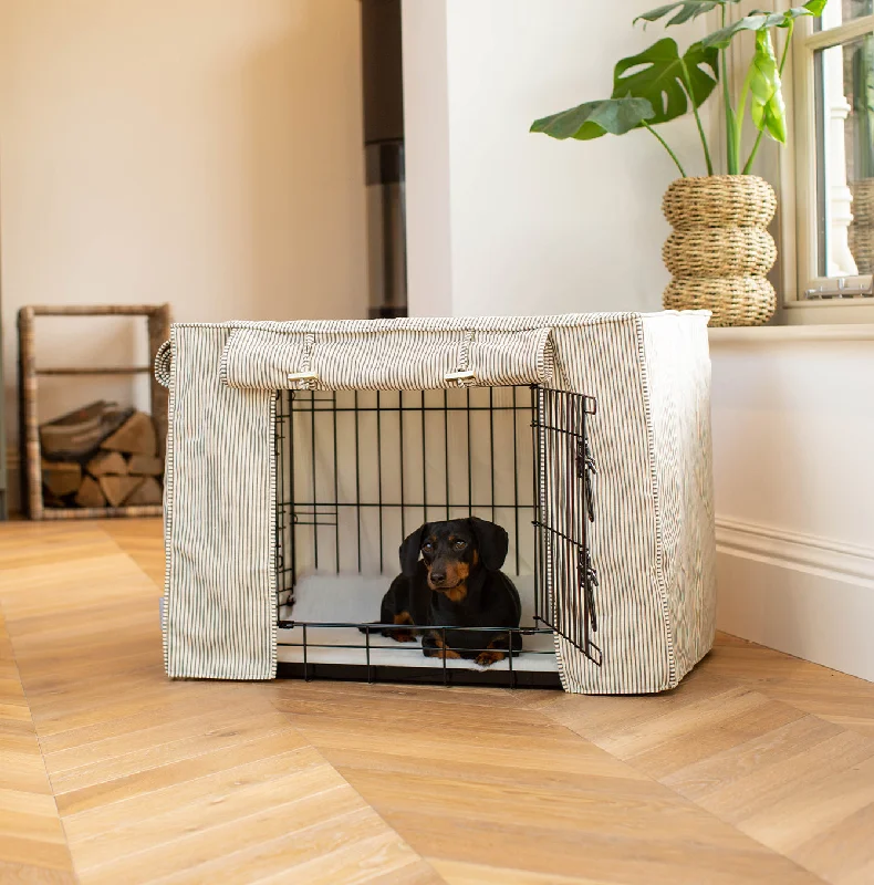 Dog Crate Cover in Regency Stripe by Lords & Labradors