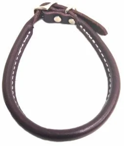 Round Leather Dog Collar