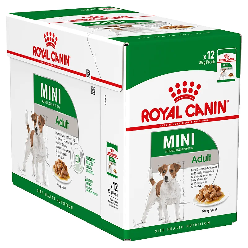 Royal Canin Mini Adult Wet Dog Food Pouches 85g x 12