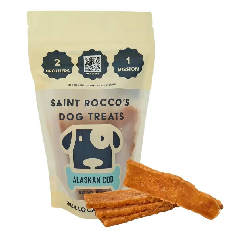 Saint Rocco's USA Human Grade Alaskan Cod Recipe Jerky Dog Treats