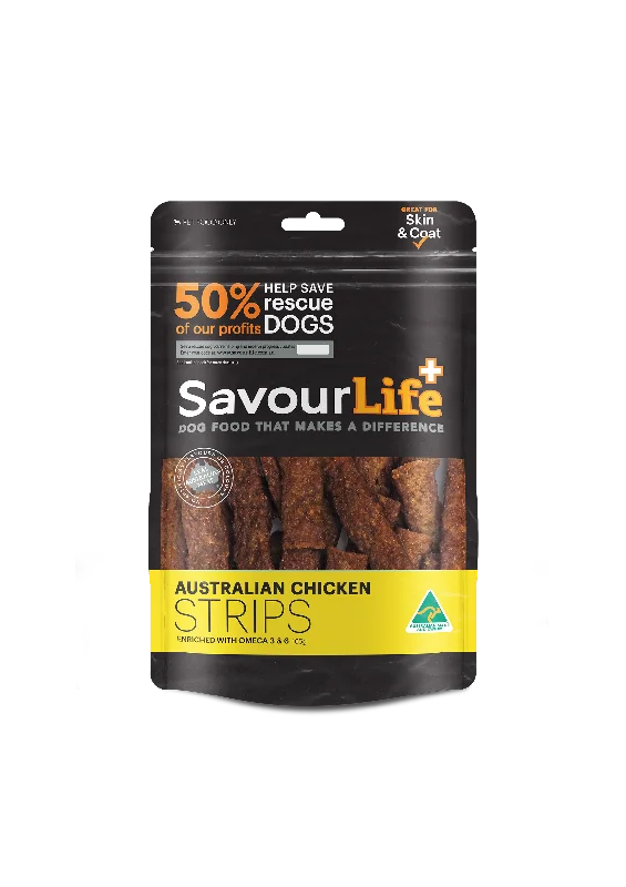 SavourLife Dog Treat Australian Chicken Strips 165g