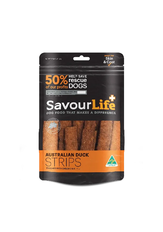 SavourLife Dog Treat Australian Duck Strips 150g