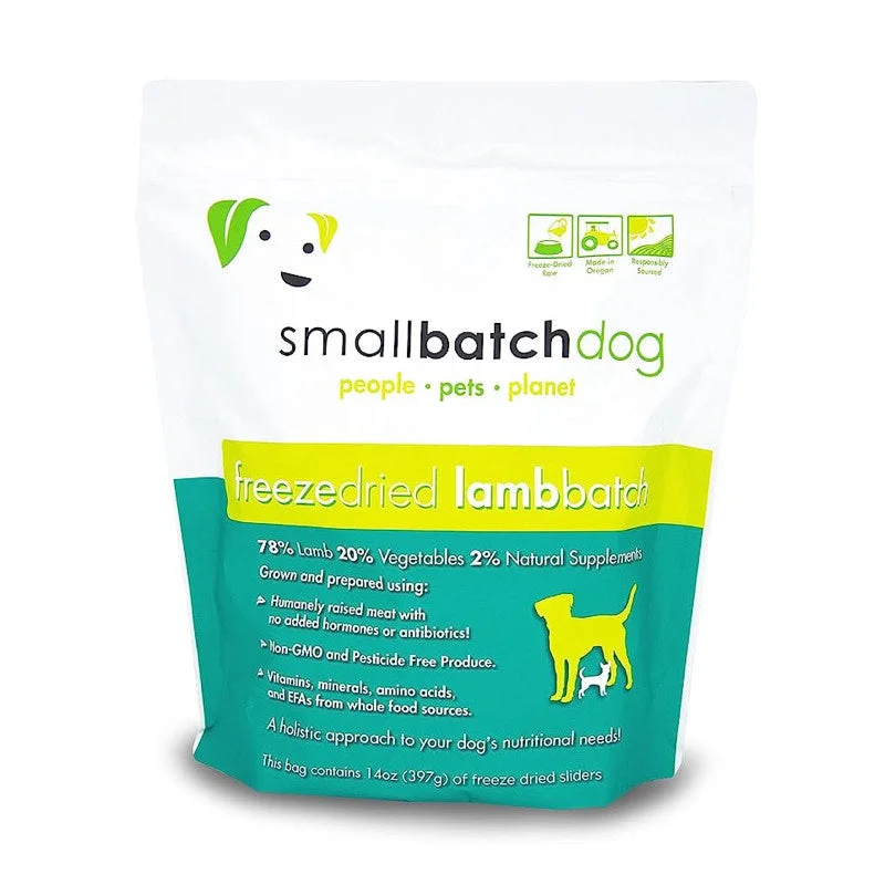 SmallBatch Lamb Sliders Freeze Dried Dog Food