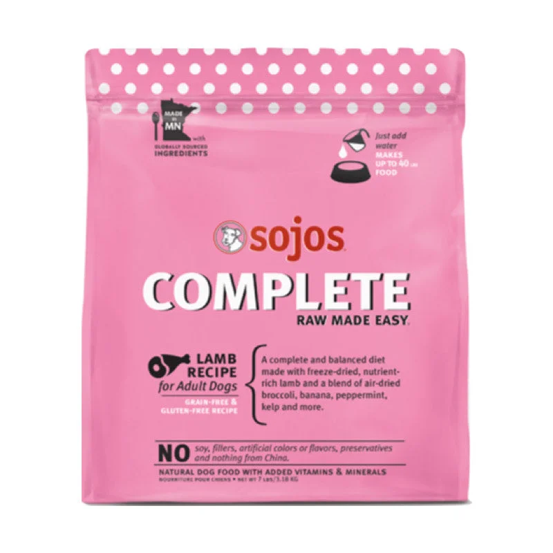 Sojos Complete Lamb Recipe Freeze Dried Dog Food