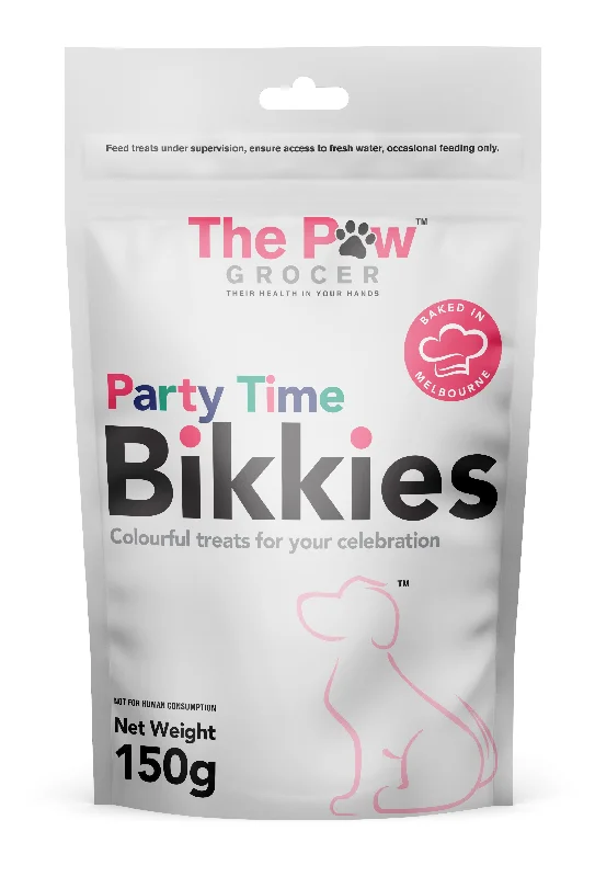 The Paw Grocer Dog Treat Bikkies Party Time 150g