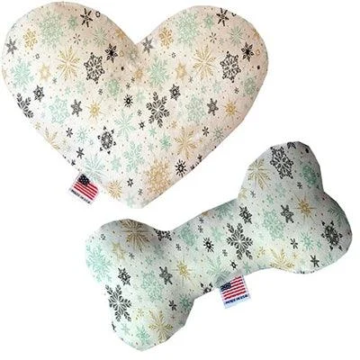 Vintage Snowflakes Bone Dog Toy