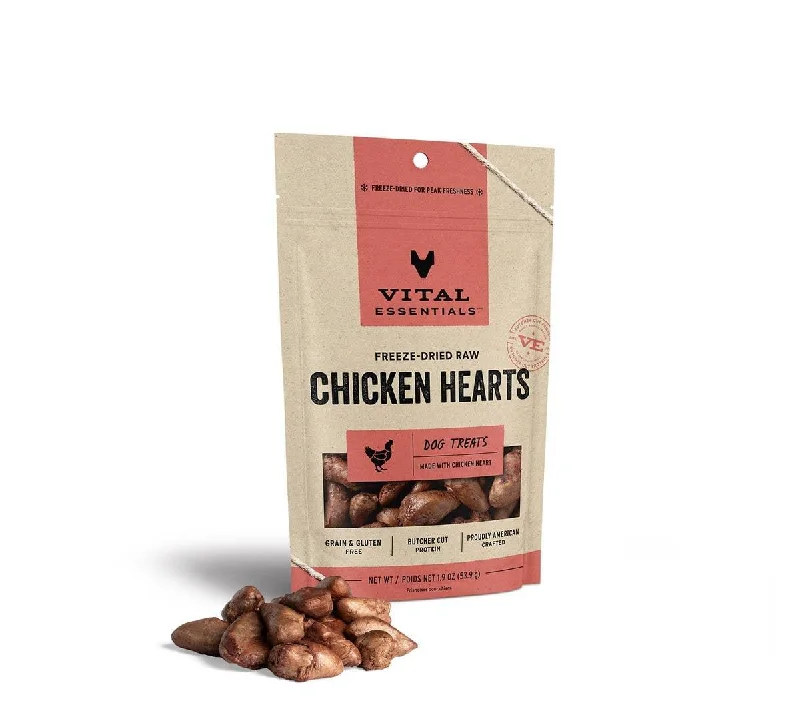 Vital Essentials Chicken Hearts FD Dog Treats