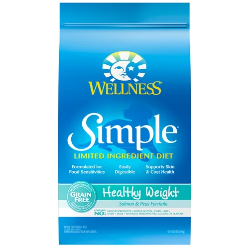 Wellness Simple Limited Ingredient Diet Healthy Weight Salmon and Pea Dry Dog Formula