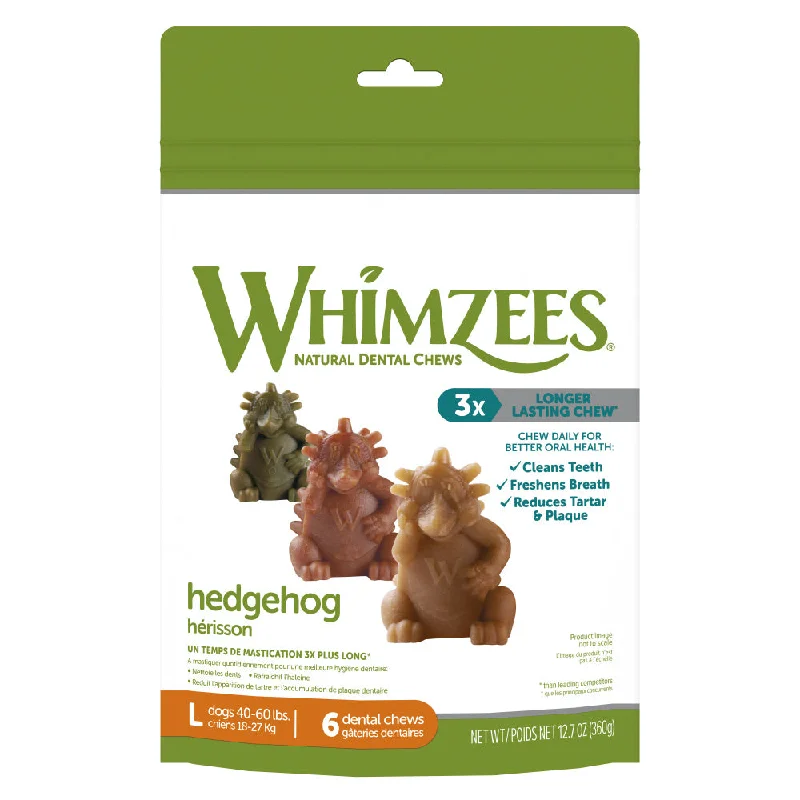 Whimzees Hedgehog Dental Chew Dog Treats