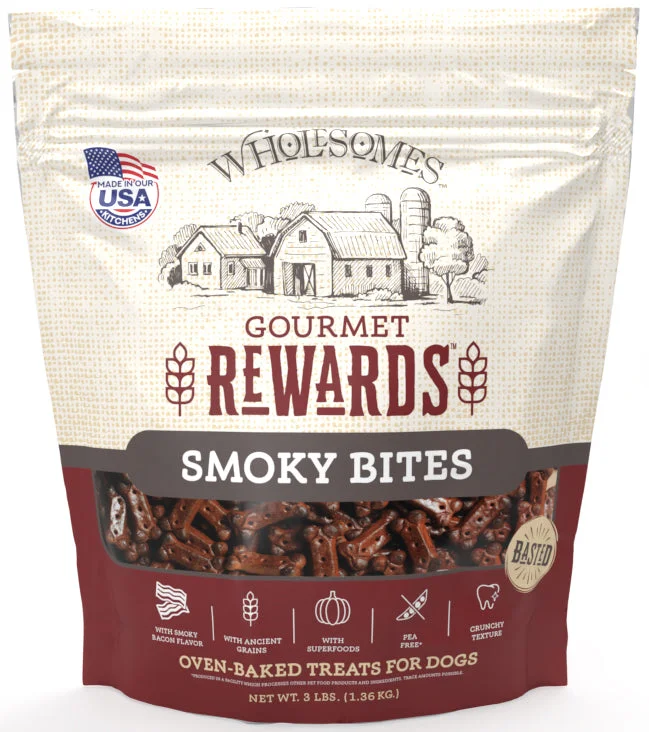 Wholesomes Gourmet Rewards Smoky Bites Biscuit Dog Treats