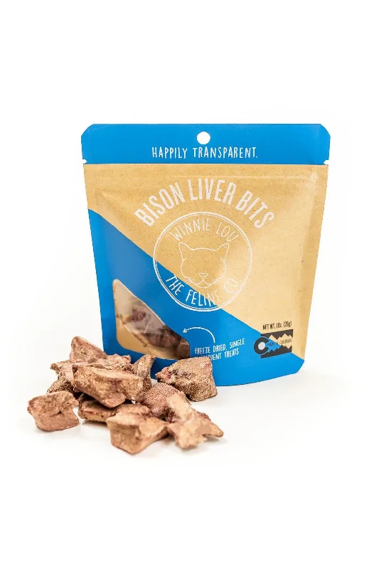 Winnie Lou Bison Liver Bits Freeze Dried Cat Treats