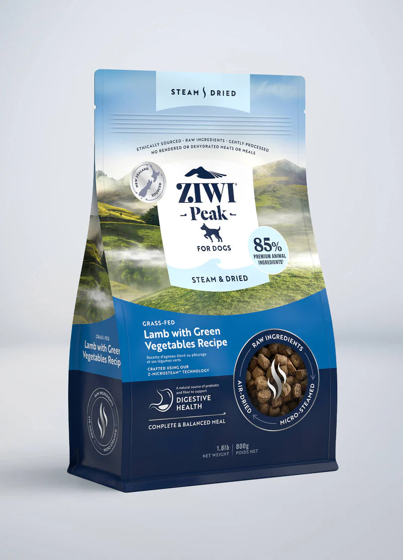 Ziwi Peak Steam & Dried Lamb with Green Vegetables Recipe