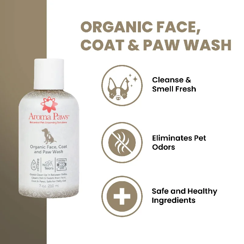 Aroma Paws - 7 Oz. Organic Face, Coat & Paw Wash