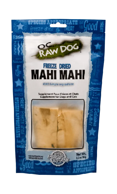 OC Raw Mahi Mahi Freeze Dried Dog Treats, 3.2oz