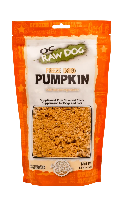 OC Raw Freeze Dried Pumpkin Rox Food Topper For Dogs, 5.5oz