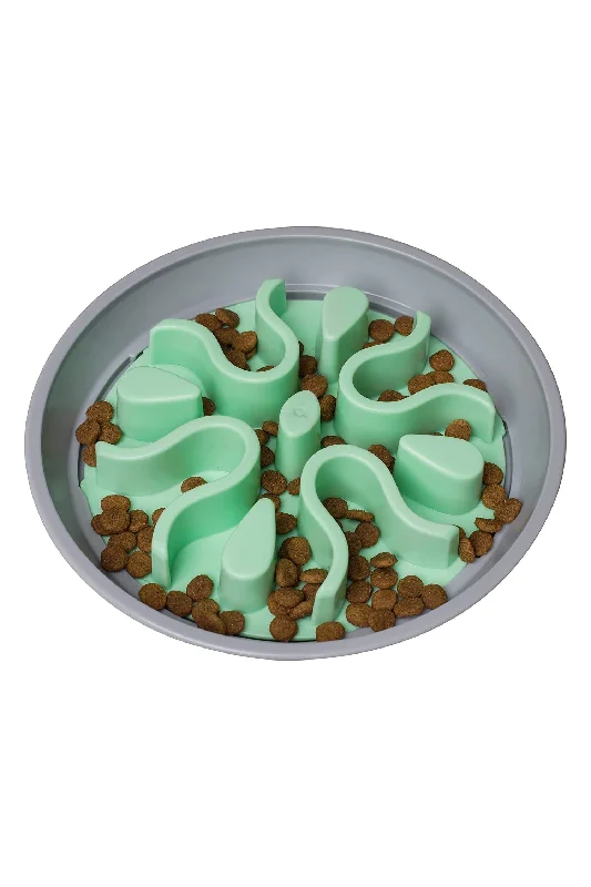 Outward Hound Fun Feeder Wobble Mint Slo Bowl