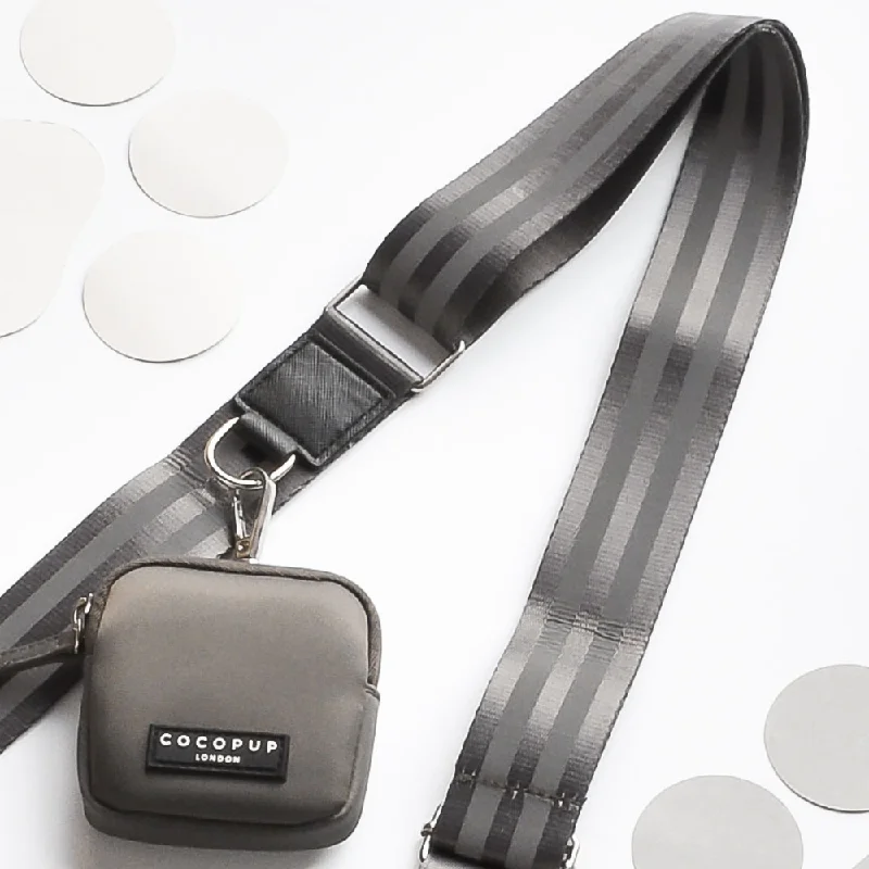 Reflective Bag Strap - Mocha