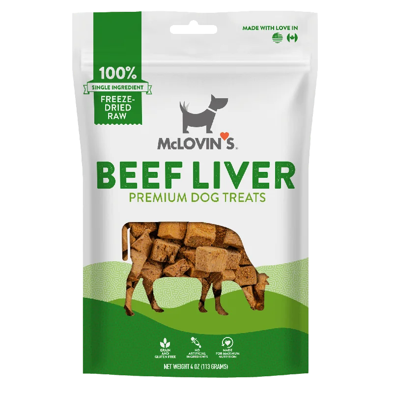 Freeze Dried Raw Beef Liver Dog Treats, 4 oz