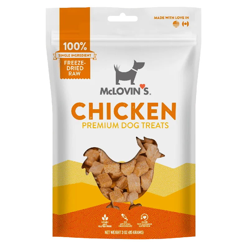 Freeze Dried Raw Chicken Dog Treats, 3 oz