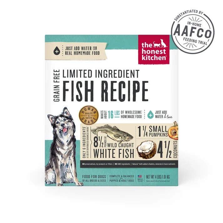 The Honest Kitchen Grain Free Limited Ingredient Fish Recipe Dehydrated Dog Food